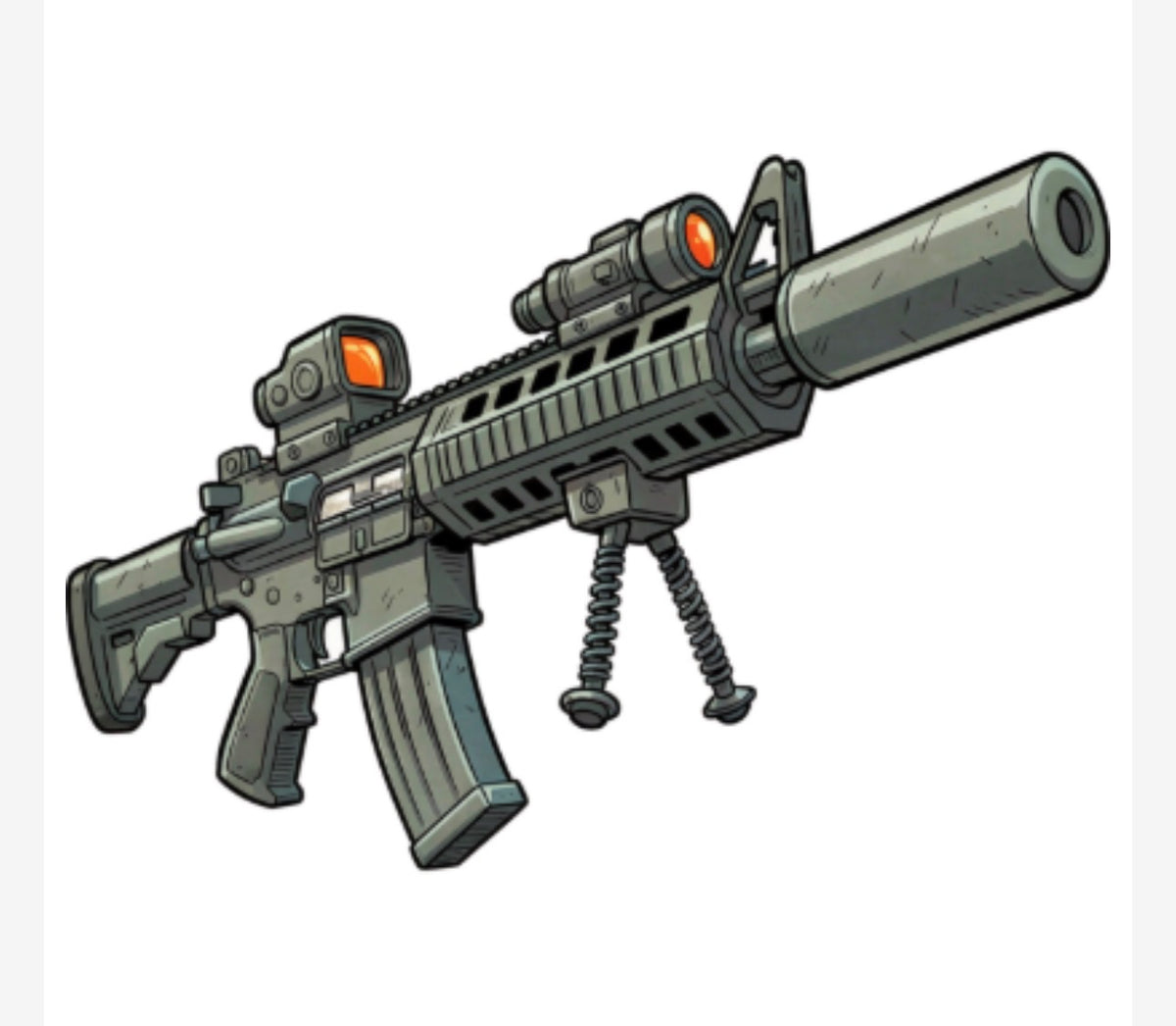 Scary Black Gun